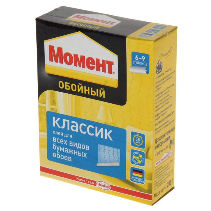 

Клей "Момент" Классик, обойный 200 г