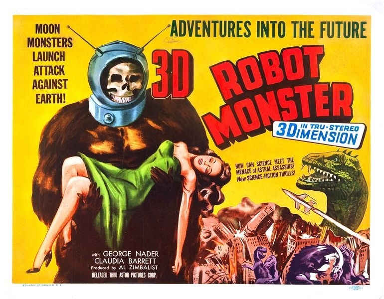 

Постер к фильму "Робот-монстр" (Robot Monster) A3