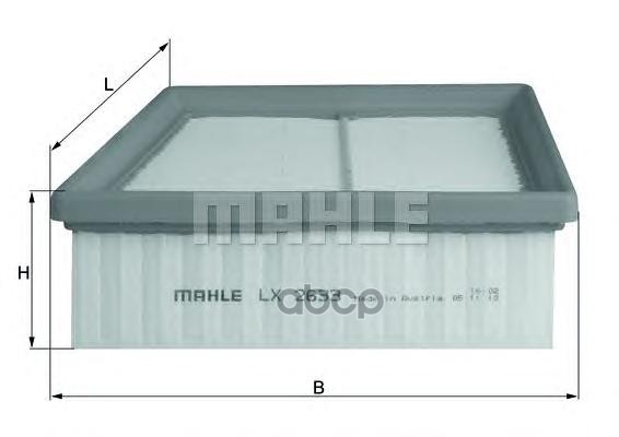 

Фильтр воздушный Mahle/Knecht lx2633