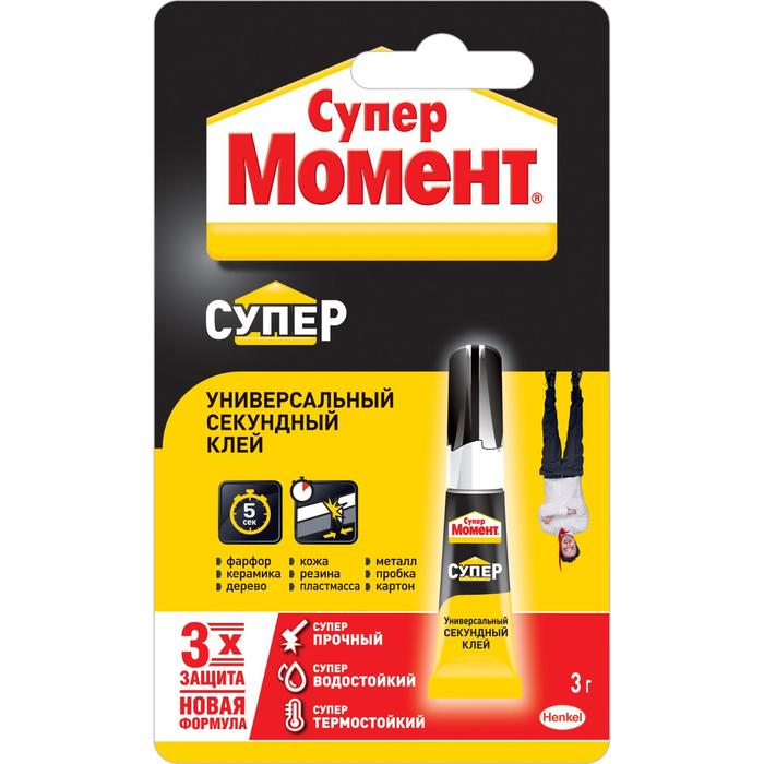 фото Клей "момент: супер", 3 г блистер