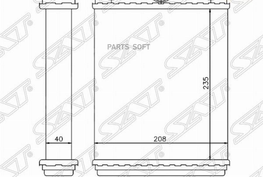 

Радиатор Отопителя Салона Mercedes E-Class W124 84-95 Sat арт. ST-MD09-395-0