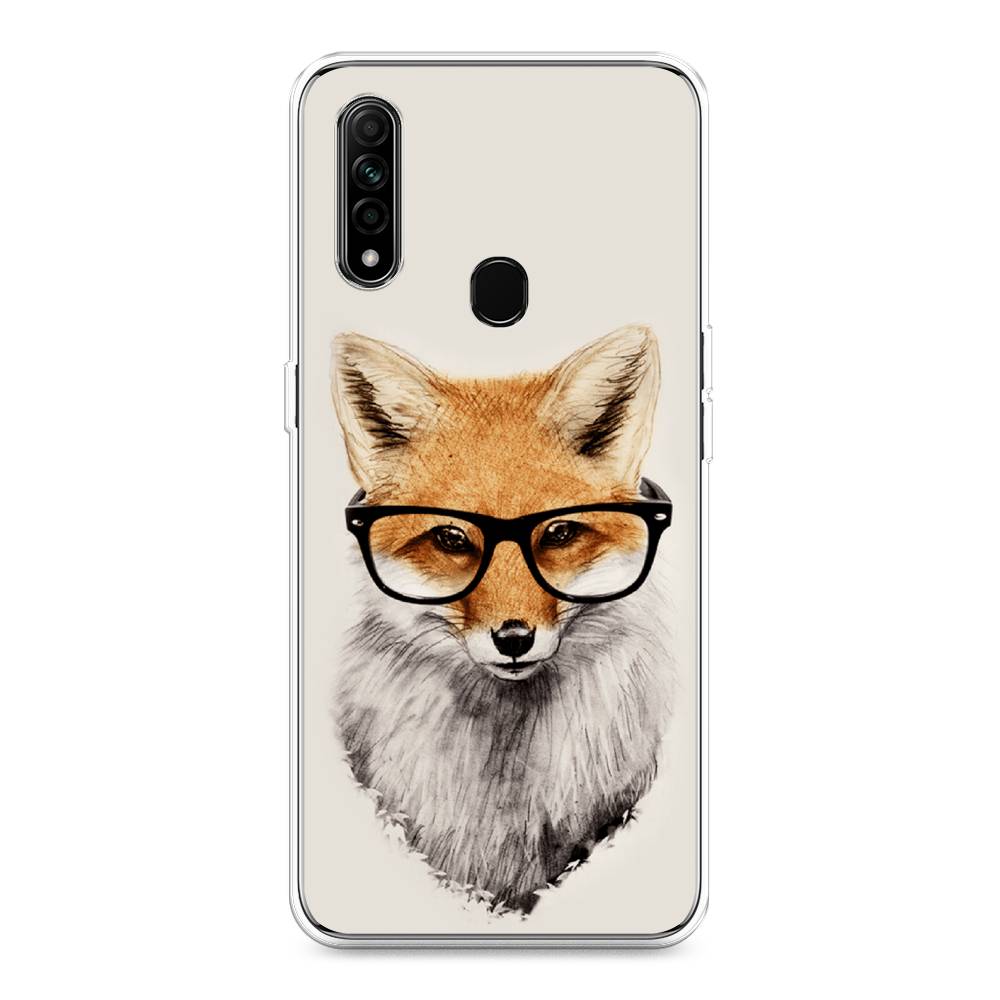 

Чехол Awog на Oppo A31 "Лиса в очках", Разноцветный, 252250-10