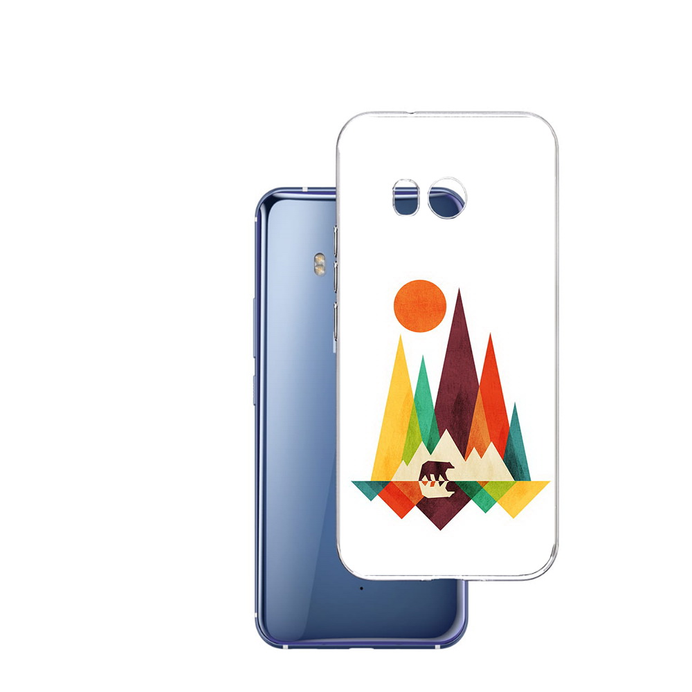 

Чехол MyPads Tocco для HTC U11 нарисованные горы с медведем, Прозрачный, Tocco