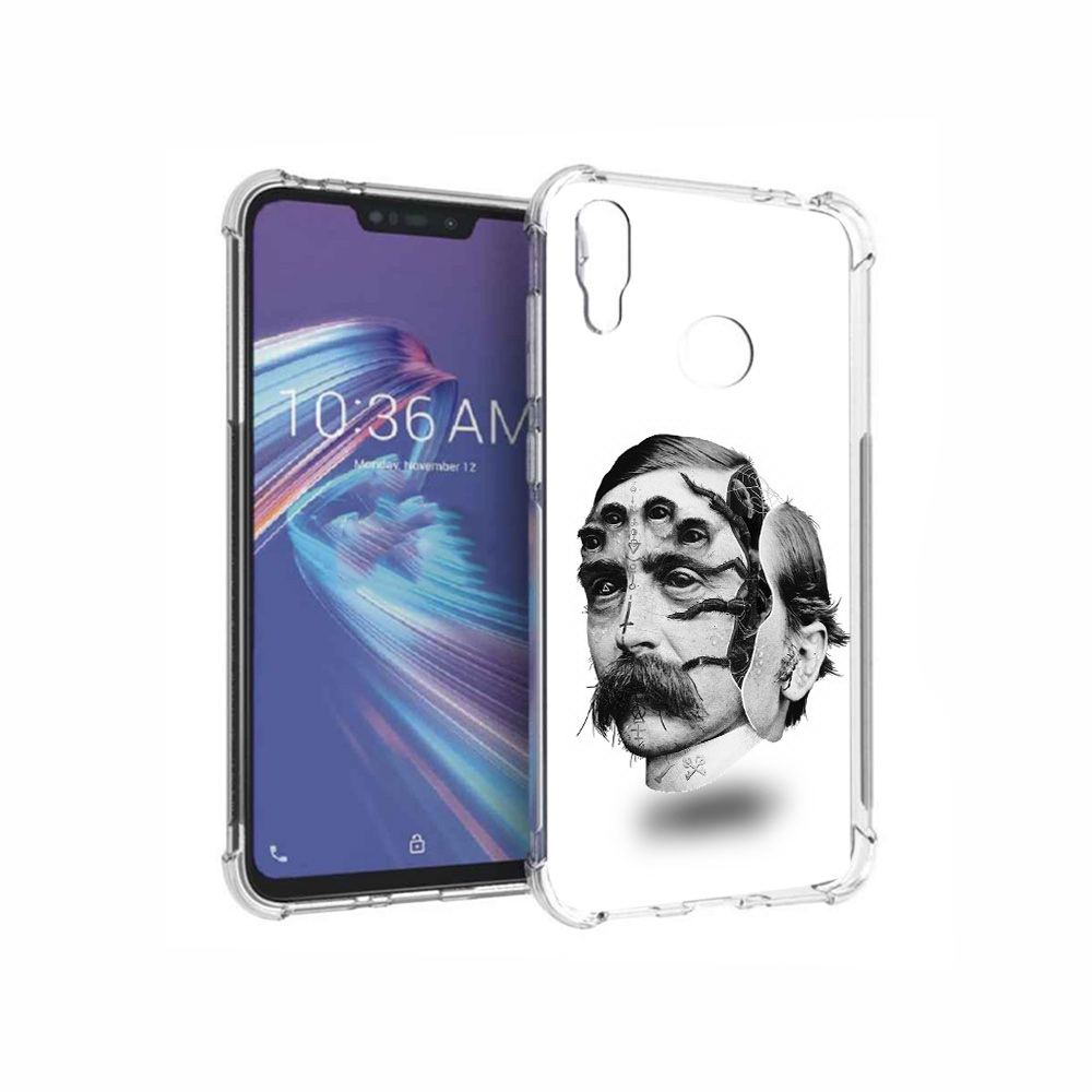 Чехол MyPads Tocco для Asus ZenFone Max M2 (ZB633KL) страшное лицо мужчины