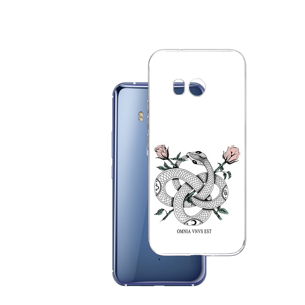 

Чехол MyPads Tocco для HTC U11 нарисованная змея абстракция, Прозрачный, Tocco