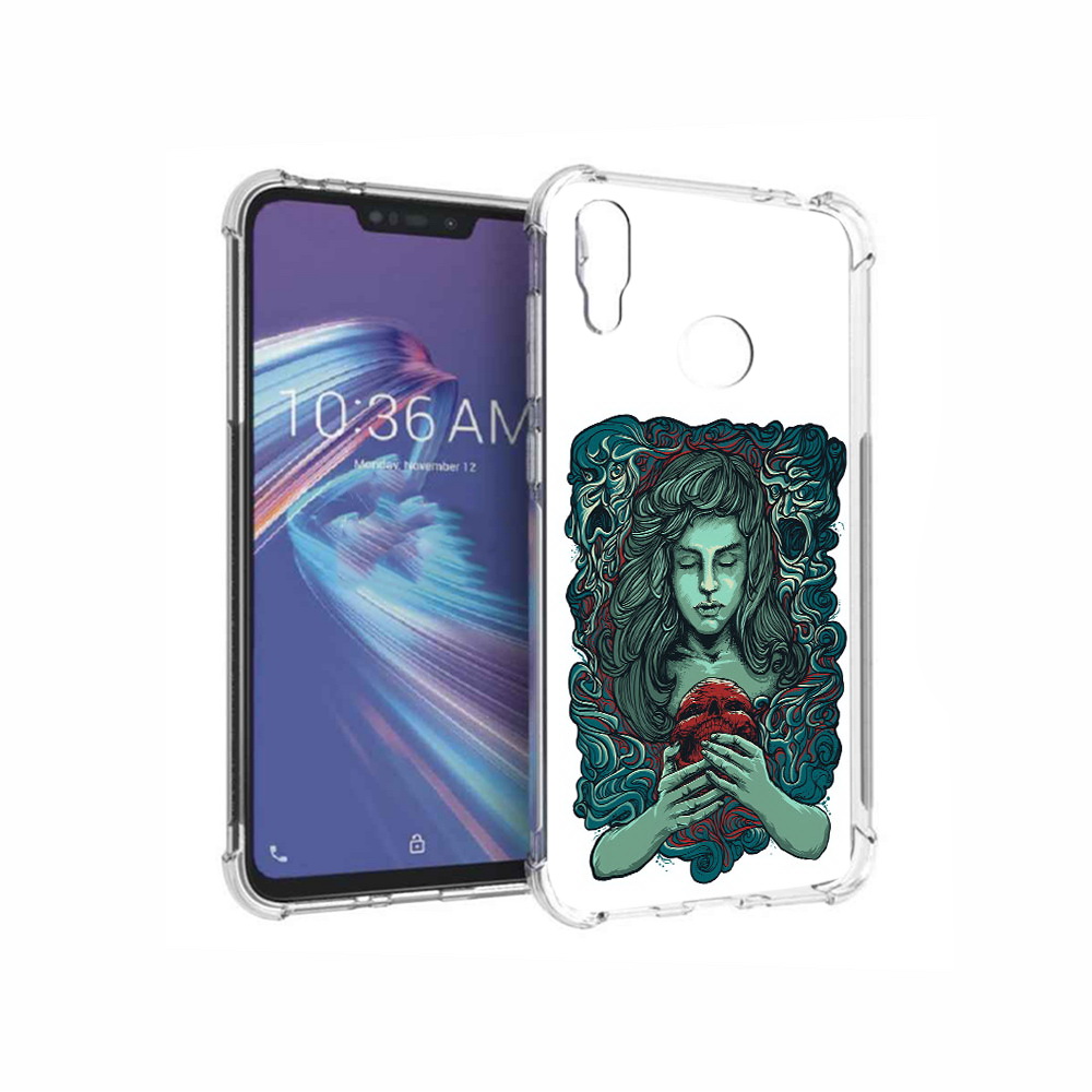 

Чехол MyPads Tocco для Asus ZenFone Max M2 (ZB633KL) спящая девушка, Прозрачный, Tocco