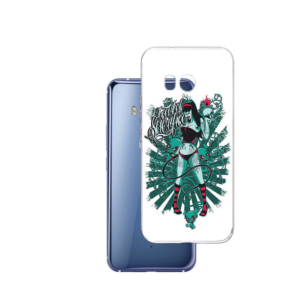 

Чехол MyPads Tocco для HTC U11 нарисованная девушка в татуировках, Прозрачный, Tocco