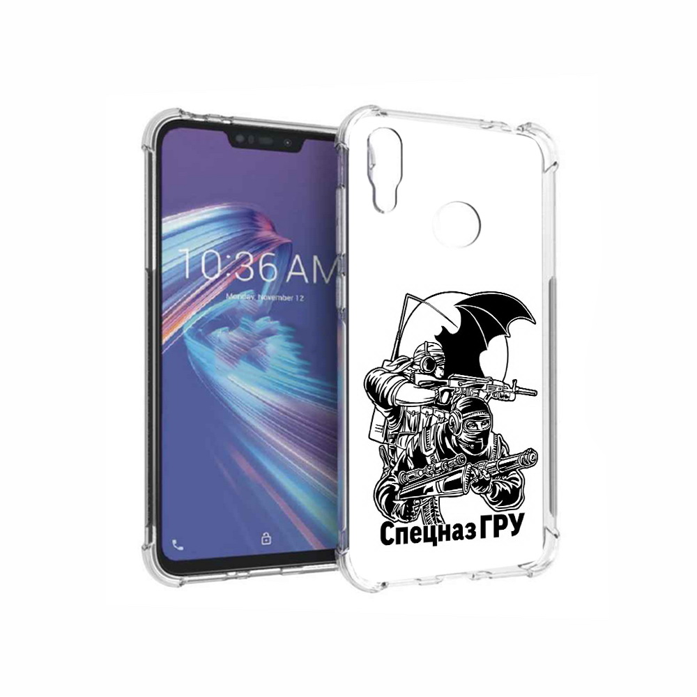 

Чехол MyPads Tocco для Asus ZenFone Max M2 (ZB633KL) спецназ гру, Прозрачный, Tocco