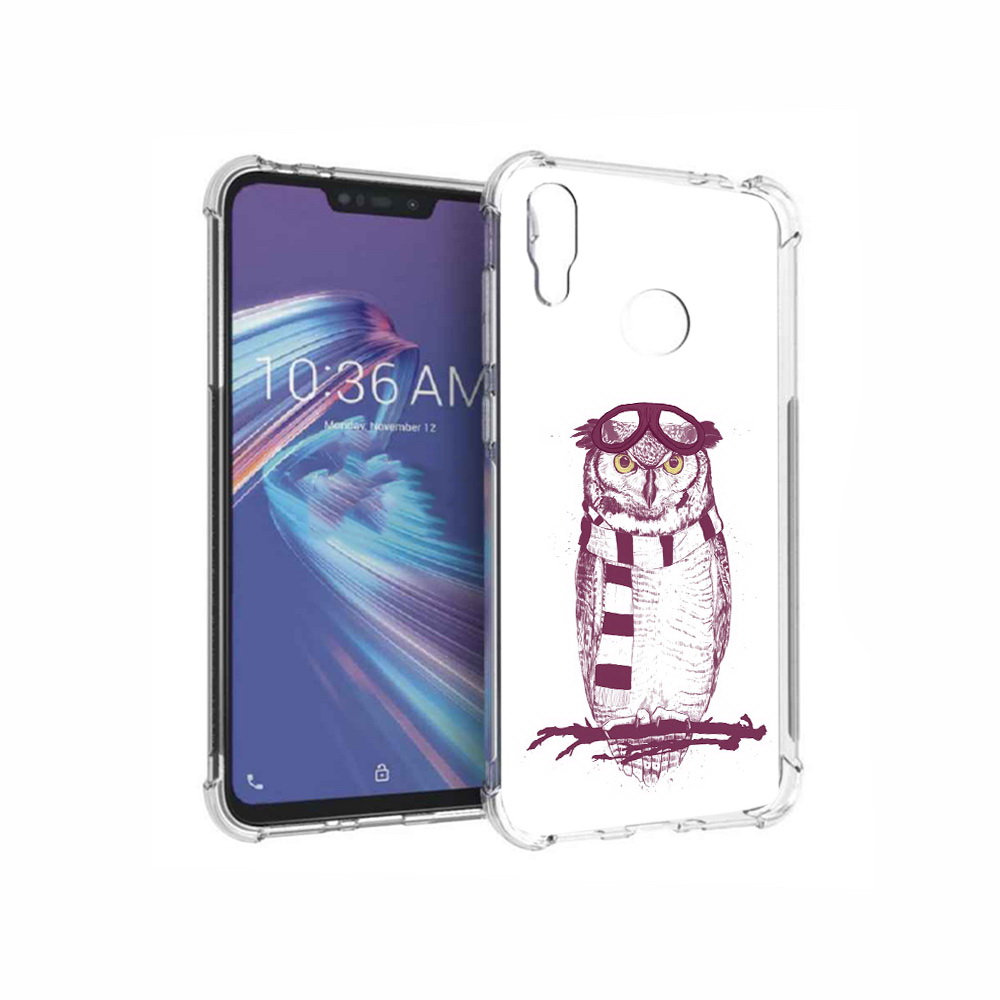 Чехол MyPads Tocco для Asus ZenFone Max M2 (ZB633KL) сова-летчик