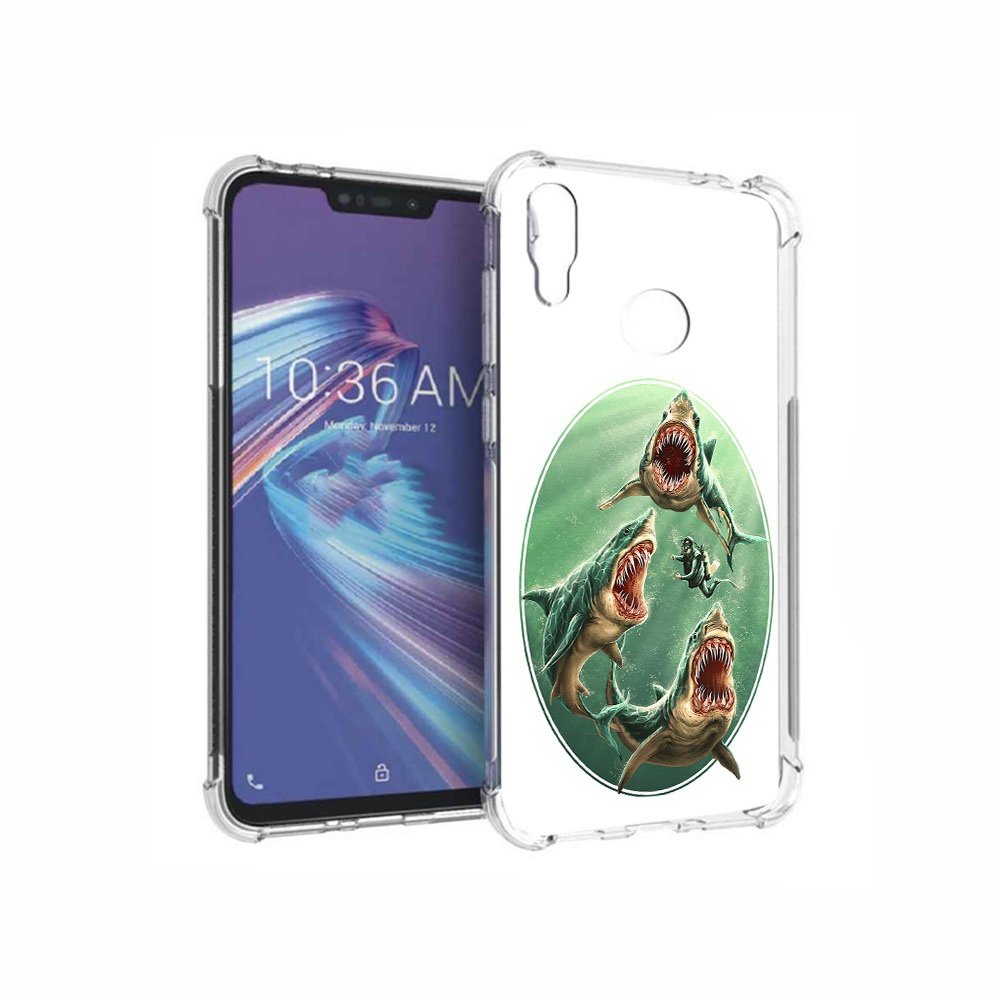 

Чехол MyPads Tocco для Asus ZenFone Max M2 (ZB633KL) синяя бездна, Прозрачный, Tocco