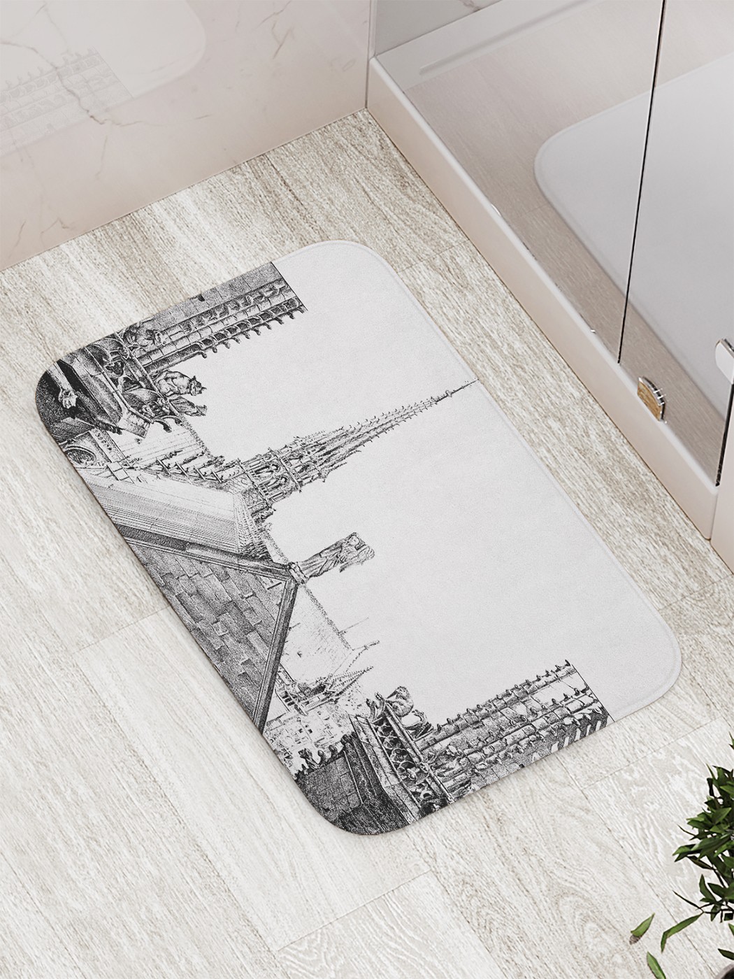

Коврик противоскользящий для ванной, сауны, бассейна, 77х52 см bath_74606 JoyArty