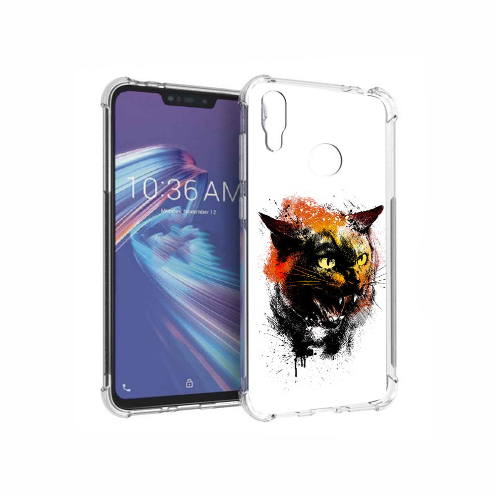 

Чехол MyPads Tocco для Asus ZenFone Max M2 (ZB633KL) сиамский кот, Прозрачный, Tocco