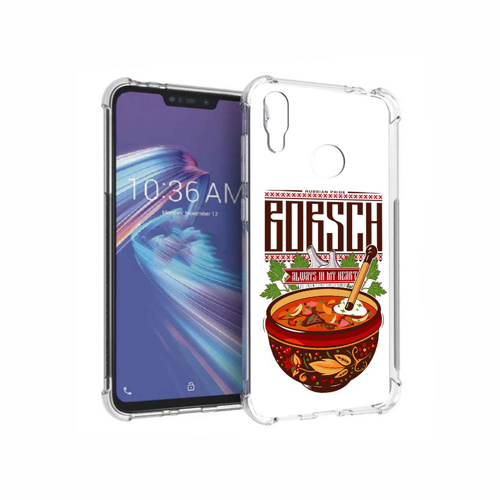 Чехол MyPads Tocco для Asus ZenFone Max M2 (ZB633KL) русский борщ