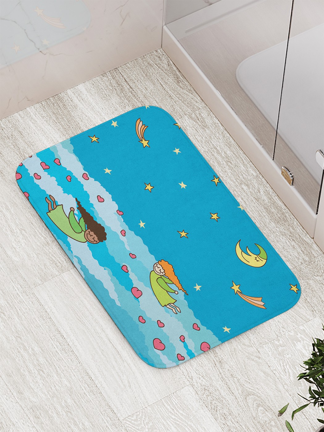

Коврик противоскользящий для ванной, сауны, бассейна, 77х52 см bath_74567 JoyArty