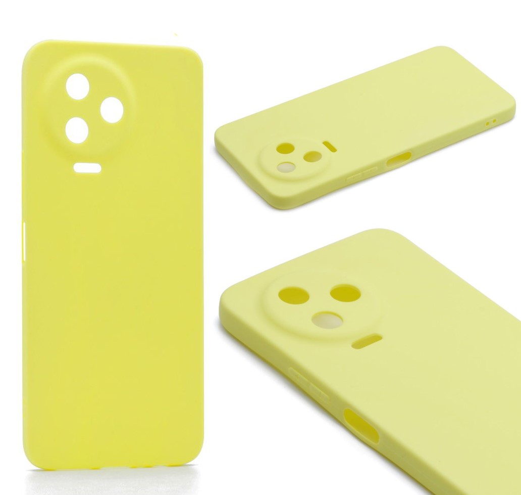 

Силиконовый чехол TPU Case матовый Infinix Note 12 лимонный, Желтый