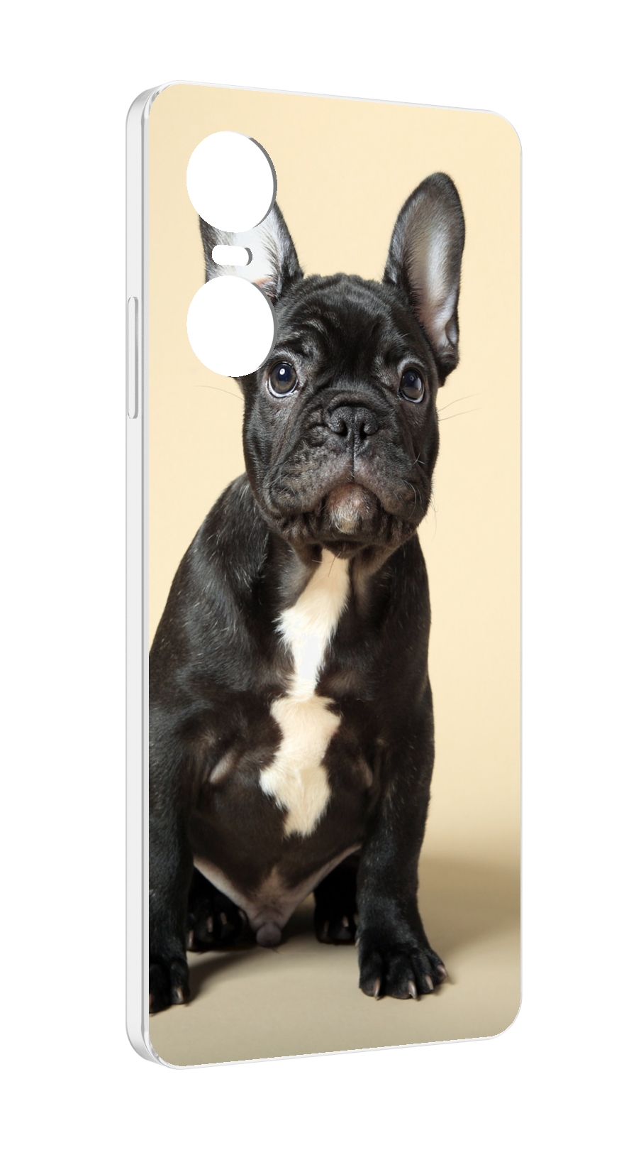 

Чехол MyPads французскии бульдог для Tecno Pop 6 Pro, Прозрачный, Tocco