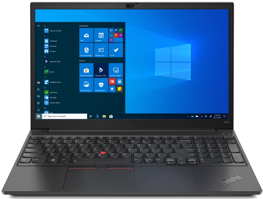 фото Ноутбук lenovo thinkpad e15 черный (20td003lri)