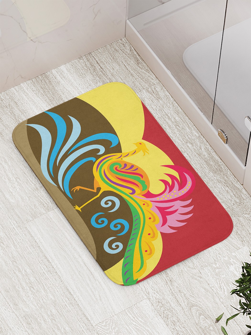 

Коврик противоскользящий для ванной, сауны, бассейна, 77х52 см bath_74520 JoyArty