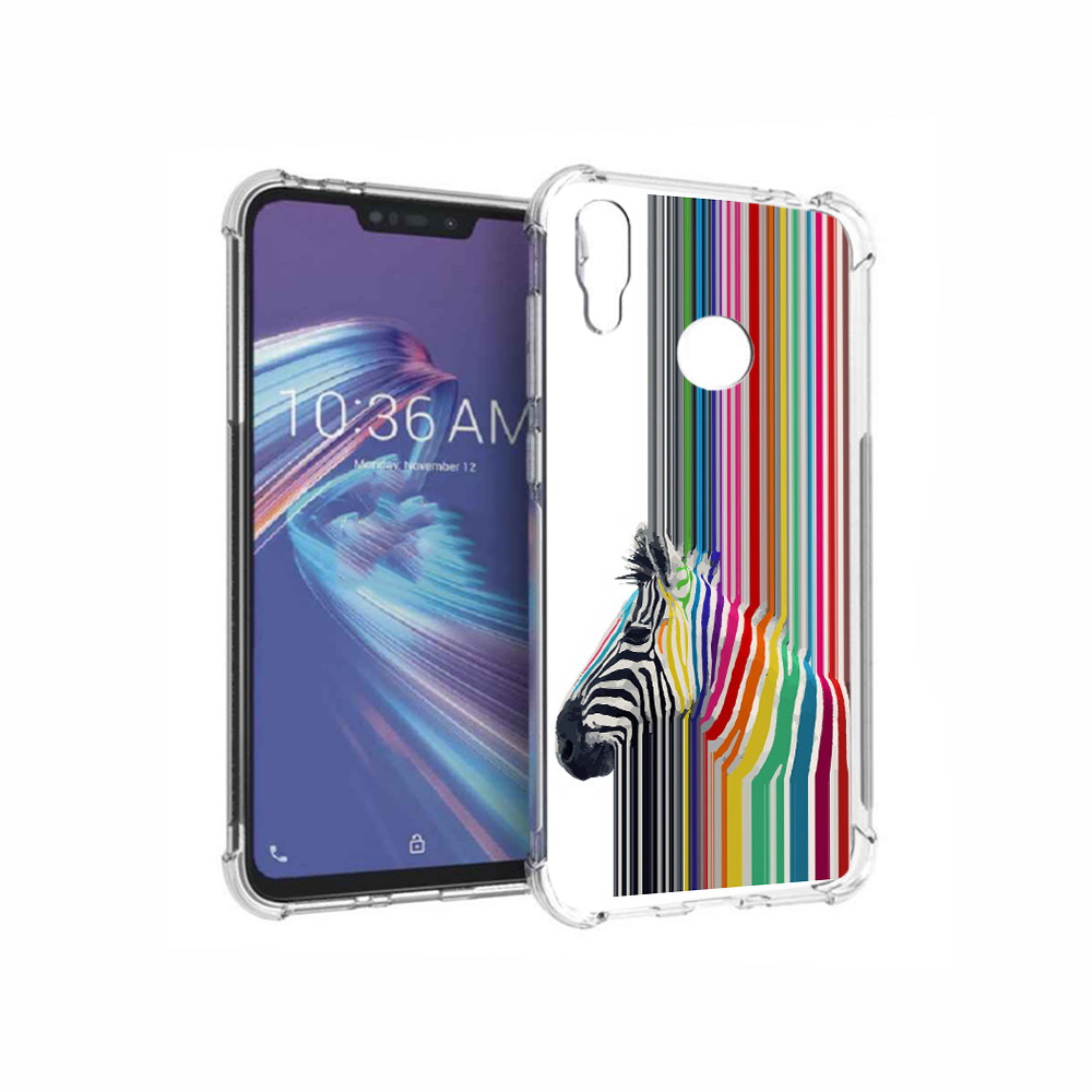 

Чехол MyPads Tocco для Asus ZenFone Max M2 (ZB633KL) радужная зебра, Прозрачный, Tocco