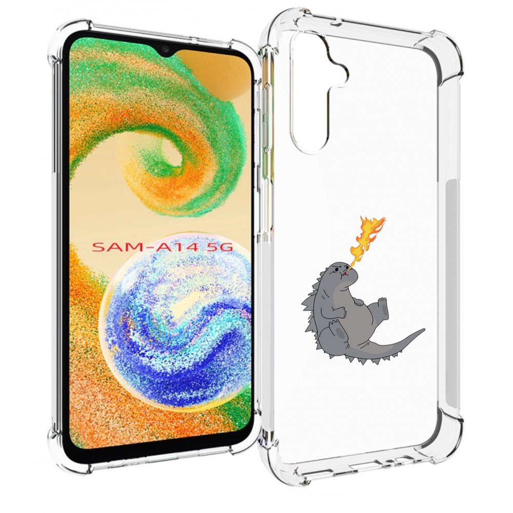 

Чехол MyPads огнедышащий-дракончик для Samsung Galaxy A14 5G, Прозрачный, Tocco