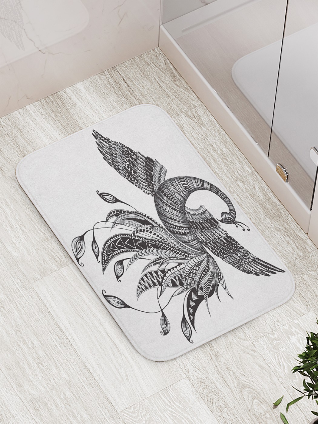 

Коврик противоскользящий для ванной, сауны, бассейна, 77х52 см bath_74512 JoyArty
