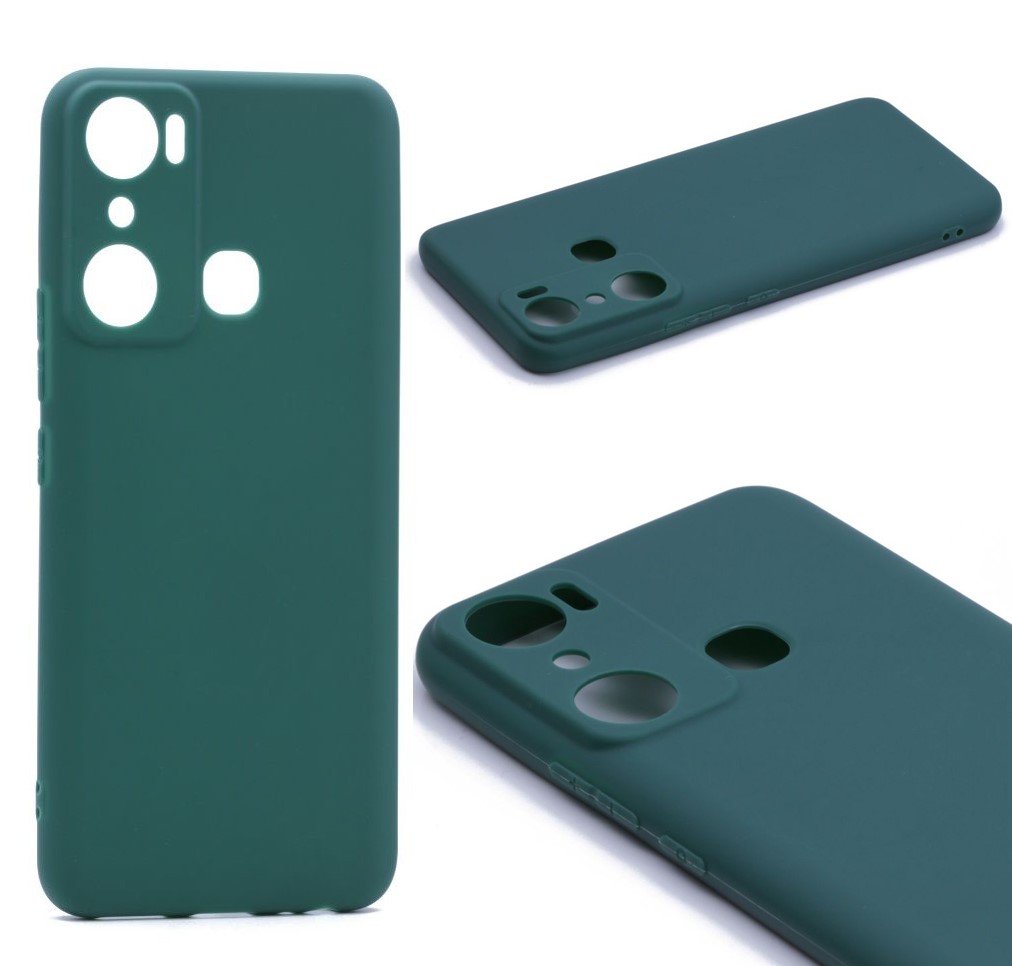 

Силиконовый чехол TPU Case матовый для Infinix Hot 20i зеленый