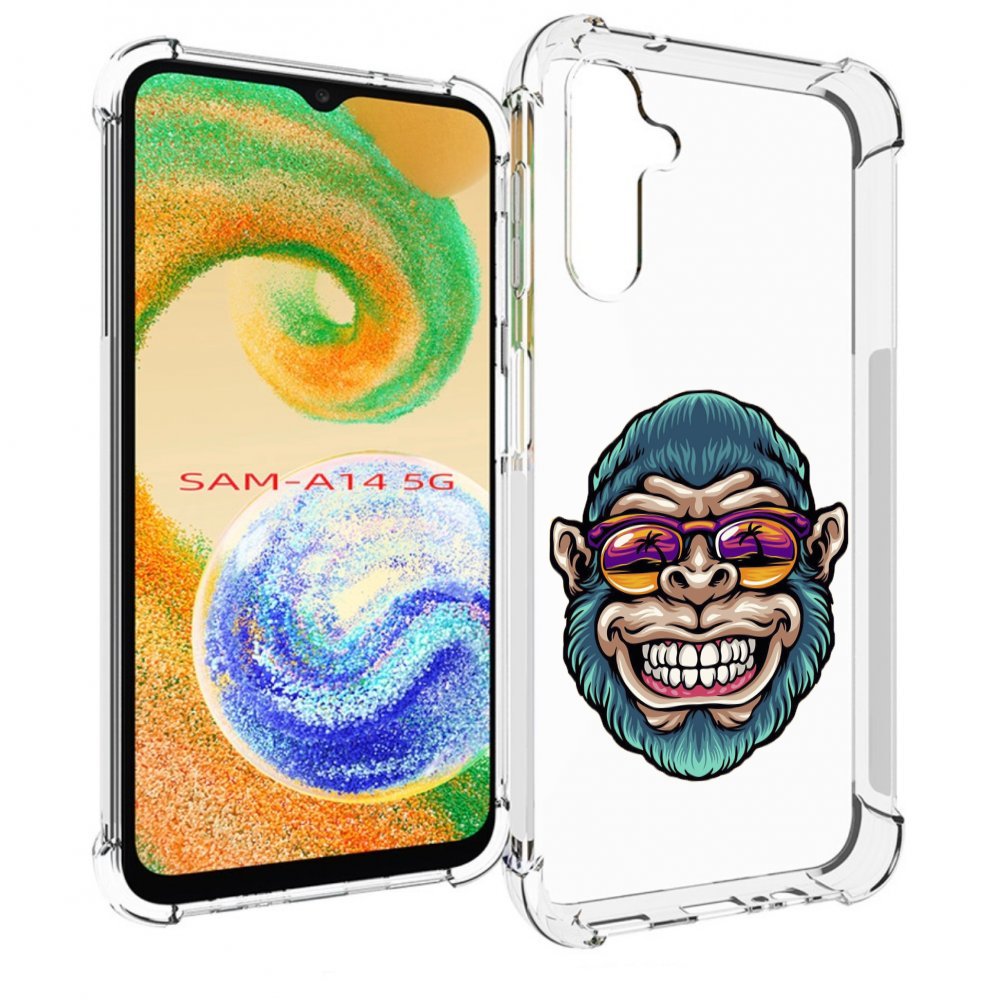 

Чехол MyPads обезьяна улыбается для Samsung Galaxy A14 5G, Прозрачный, Tocco