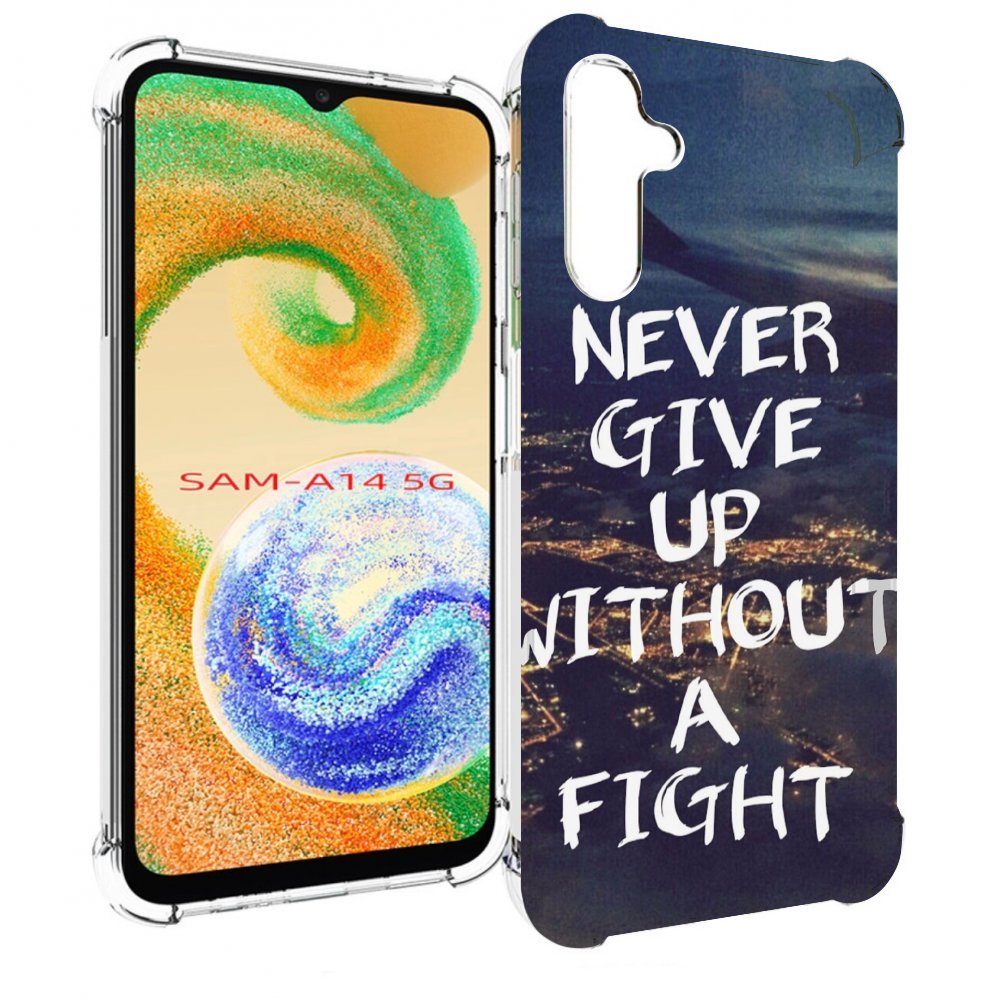 

Чехол MyPads никогда не сдавайся без боя для Samsung Galaxy A14 5G, Прозрачный, Tocco