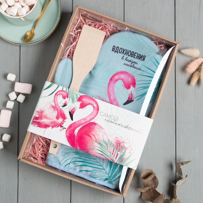 фото Кухонныйнабор самой необыкновенной, варежка-прихватка 20х28 , лопатка деревян. доляна