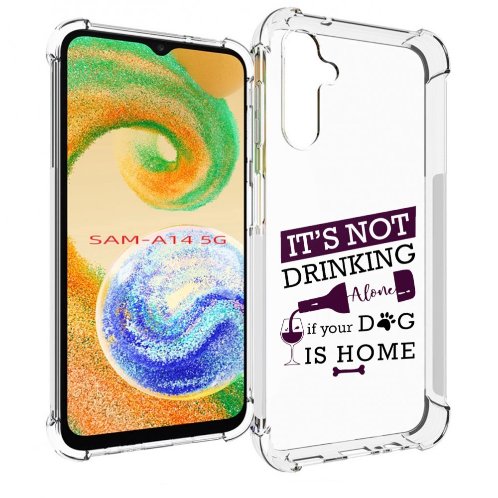 

Чехол MyPads не-пей-один-дома для Samsung Galaxy A14 5G, Прозрачный, Tocco