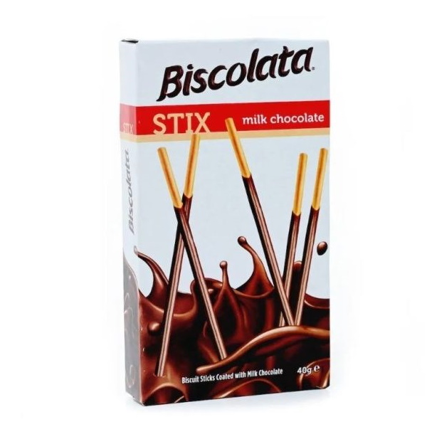 

Бисквитные палочки Biscolata покрытые молочным шоколадом, 40 г