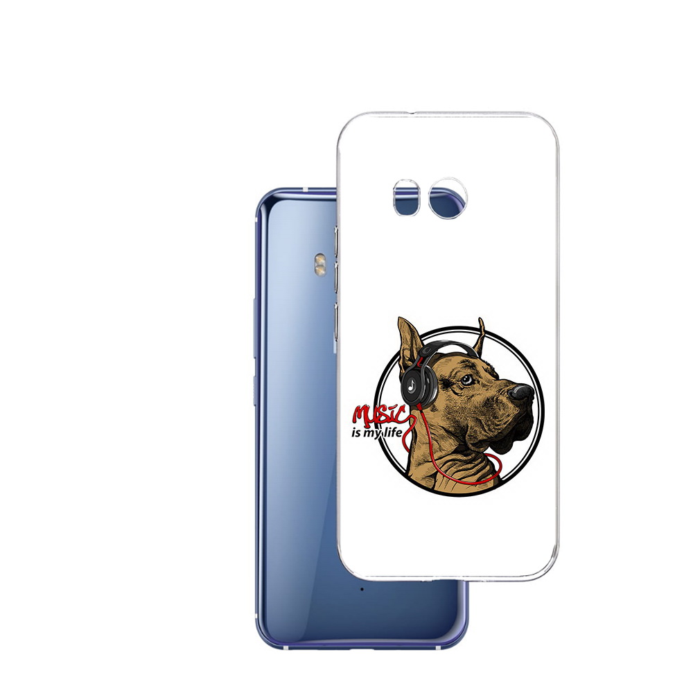 

Чехол MyPads Tocco для HTC U11 музыкальная собака, Прозрачный, Tocco