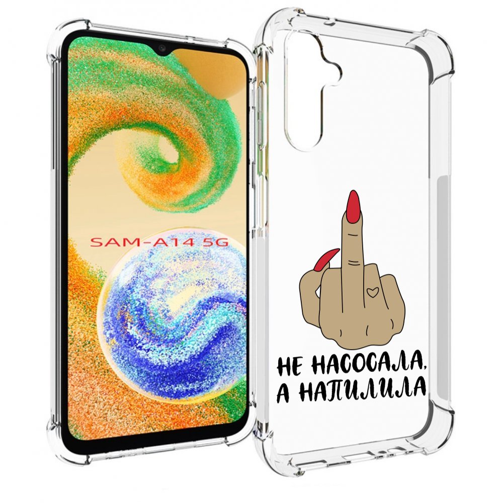 

Чехол MyPads напилила для Samsung Galaxy A14 5G, Прозрачный, Tocco