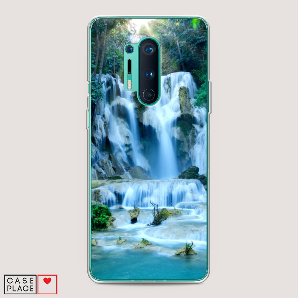 

Чехол Awog на OnePlus 8 Pro / ВанПлас 8 Pro "Водопад 8", Голубой;зеленый, 151050-4