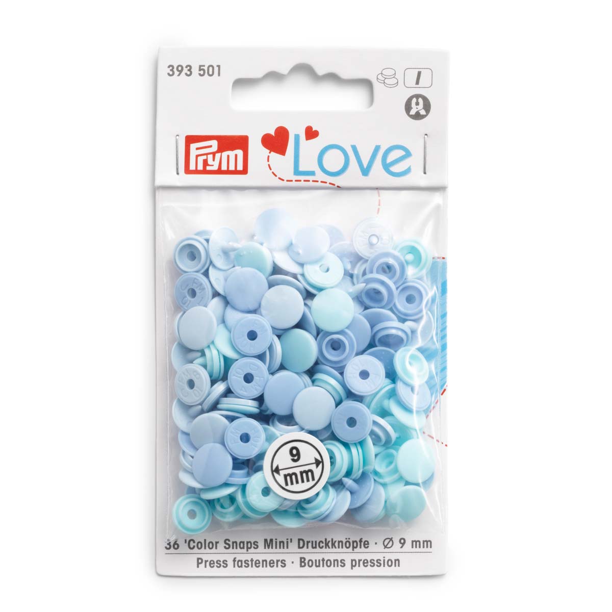 

Кнопки PRYM Love Color Shaps Mini, голубой, 36 шт., 393501, PRYM Love Кнопки Color Shaps Mini, голубой, 36 шт., 393501