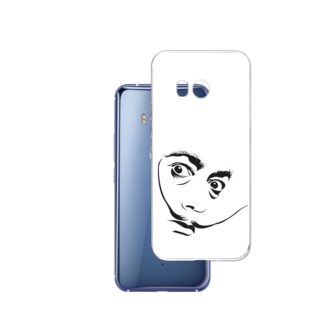 

Чехол MyPads Tocco для HTC U11 мужчина с длинными усами, Прозрачный, Tocco