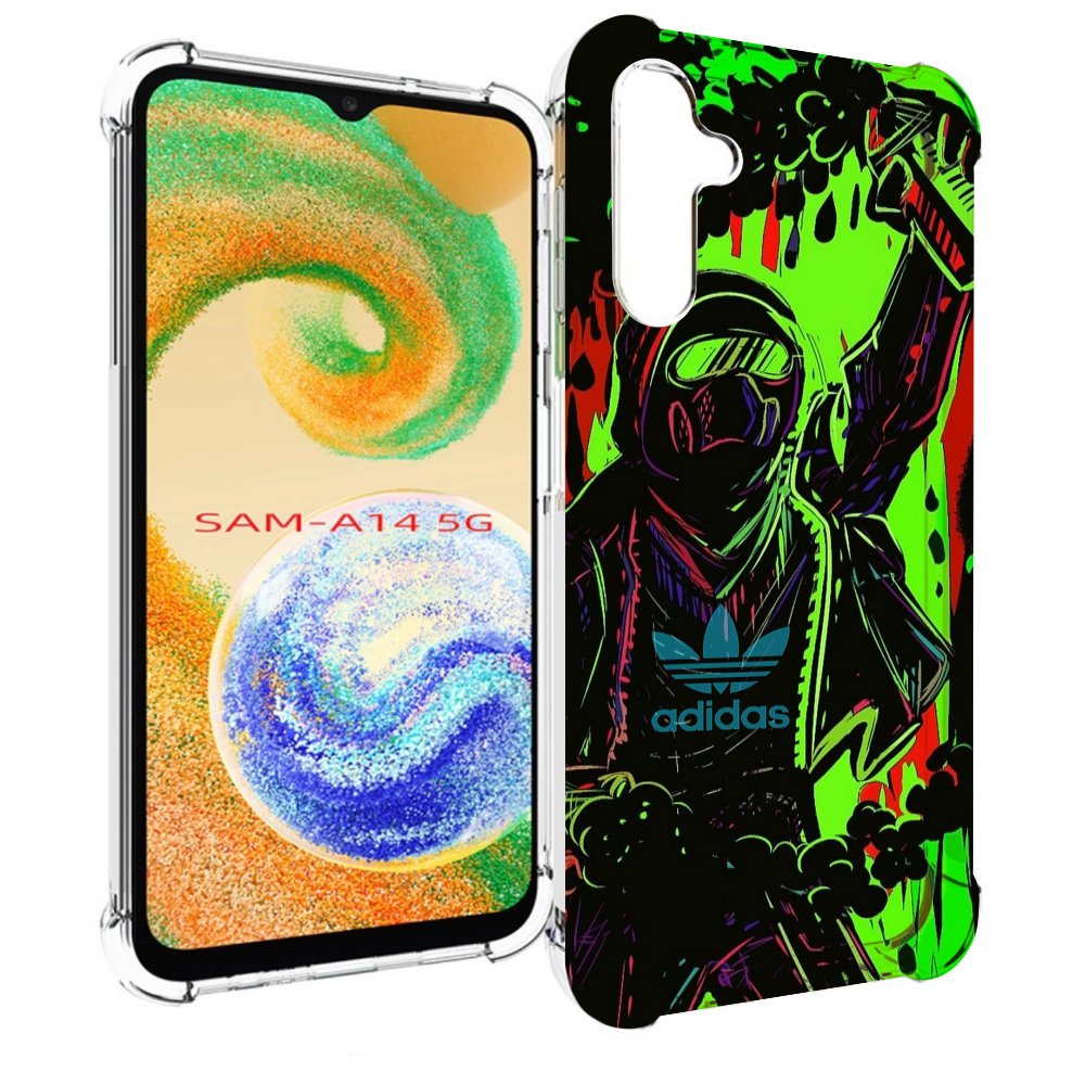 

Чехол MyPads мужчина в красках адидас для Samsung Galaxy A14 5G, Прозрачный, Tocco