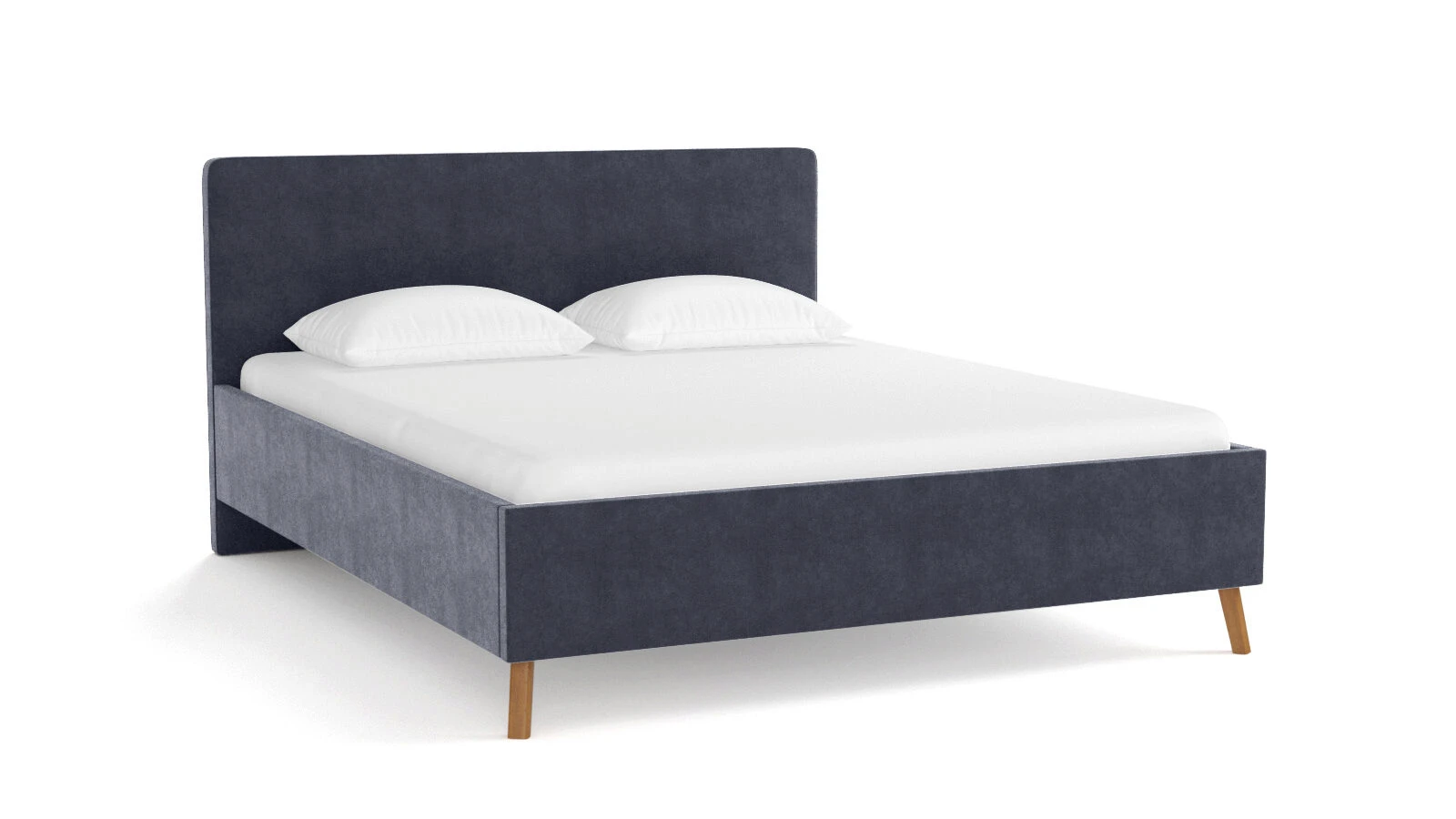 

Кровать ASKONA Extra I Тк. Sky Velvet 40 160х200, Синий, Кровать Extra (Экстра)