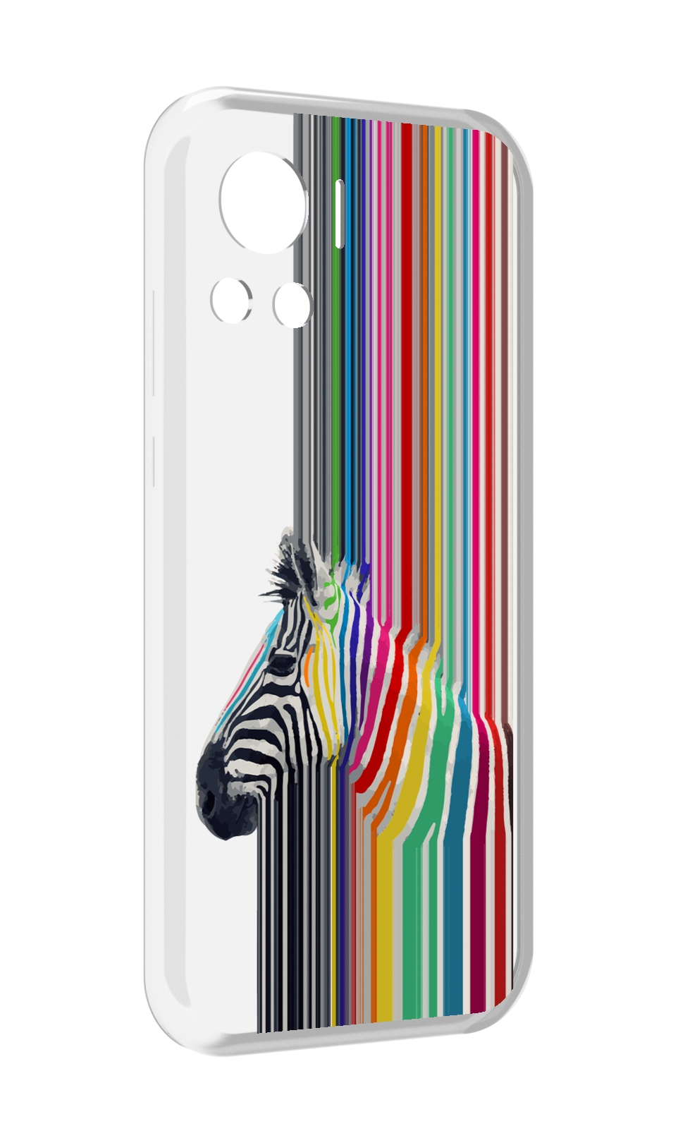 

Чехол MyPads радужная зебра для Motorola Edge 30 Ultra, Прозрачный, Tocco