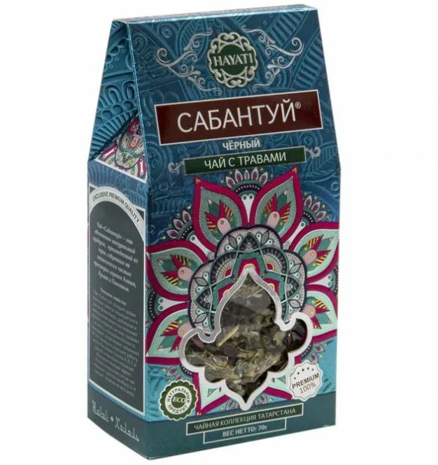 

Чай Hayati Сабантуй, черный, с травами, листовой, 70 г
