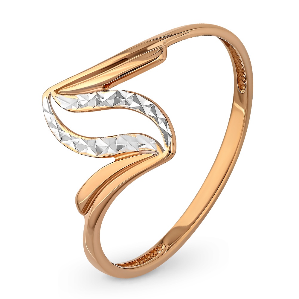 

Кольцо женское из красного золота без вставки 585Gold 401002395, р, 401002395