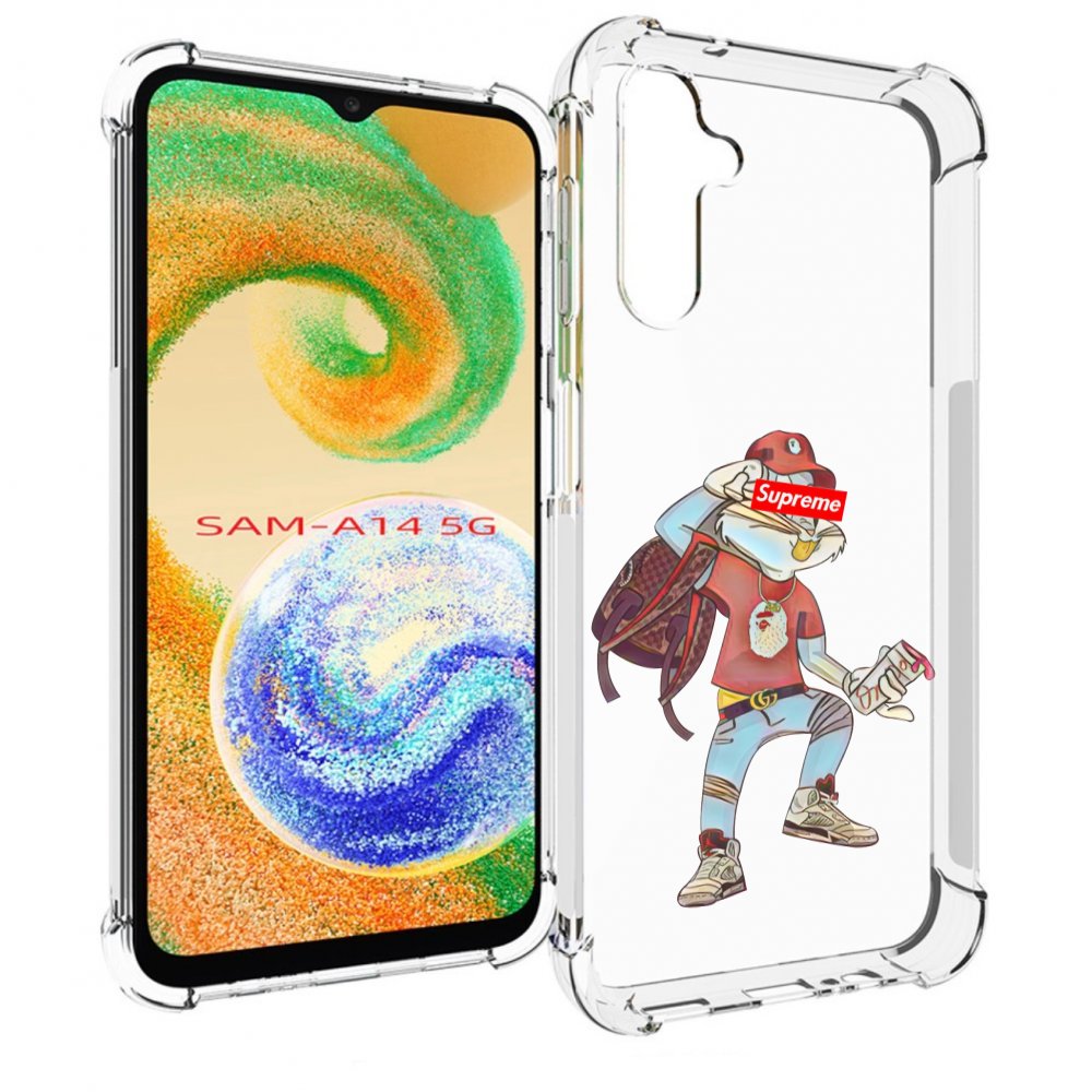 

Чехол MyPads моднявый-заяц детский для Samsung Galaxy A14 5G, Прозрачный, Tocco
