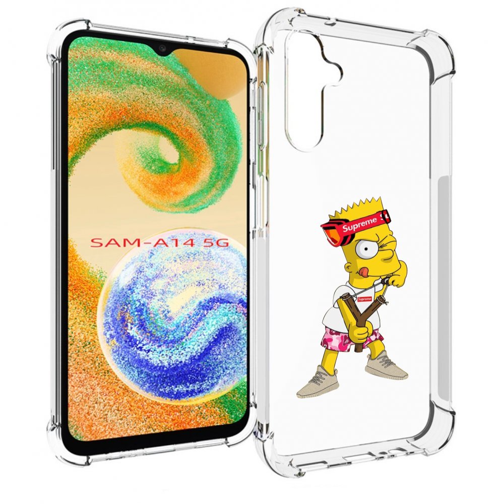 

Чехол MyPads модный-барт-симпсон для Samsung Galaxy A14 5G, Прозрачный, Tocco