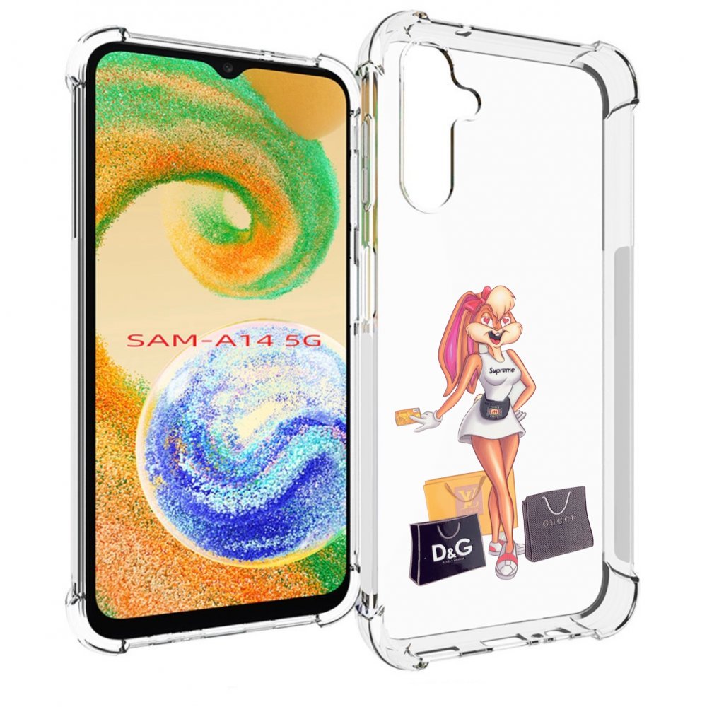 

Чехол MyPads модница-зайка женский для Samsung Galaxy A14 5G, Прозрачный, Tocco