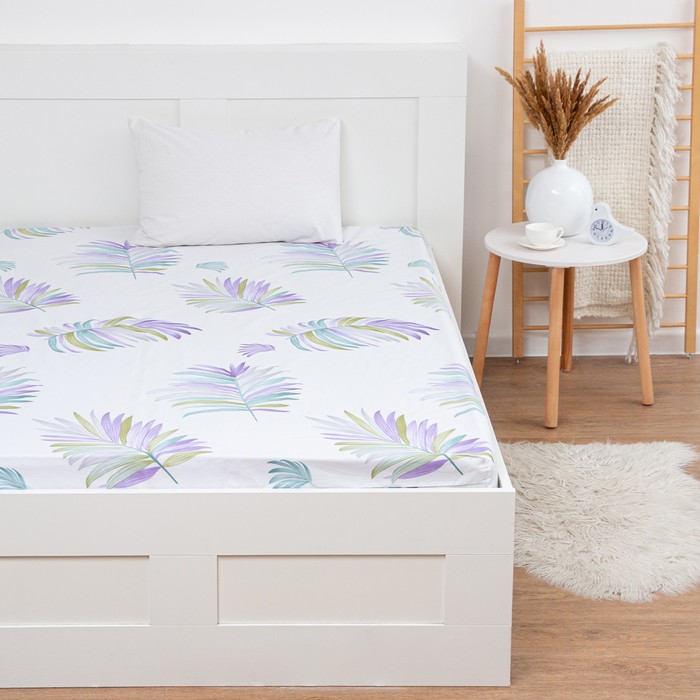 

Простыня на резинке LoveLife 160x200x25 , Tropics , 100% хлопок, сатин, 125г/м²