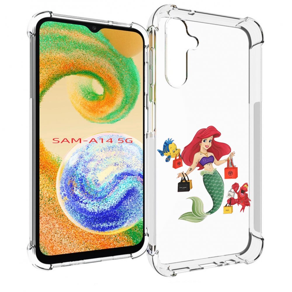 

Чехол MyPads модная-русалка женский для Samsung Galaxy A14 5G, Прозрачный, Tocco
