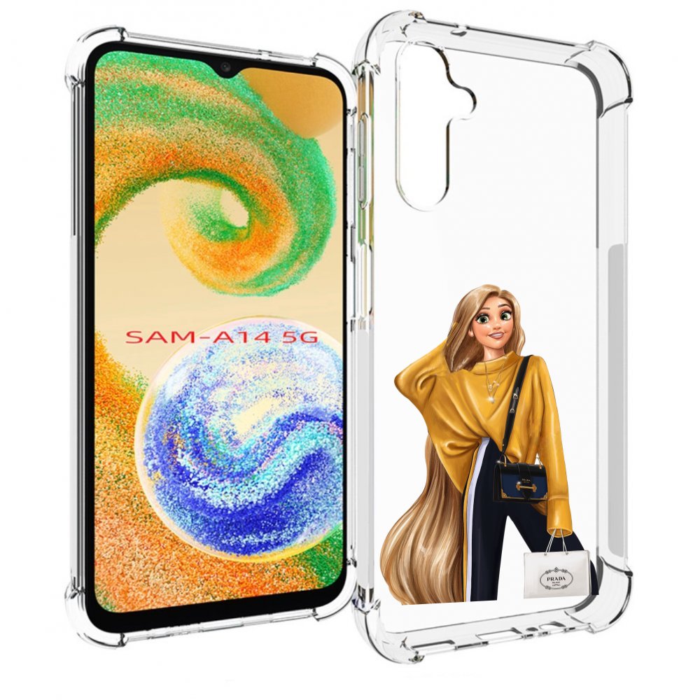 

Чехол MyPads модная-рапунсель женский для Samsung Galaxy A14 5G, Прозрачный, Tocco