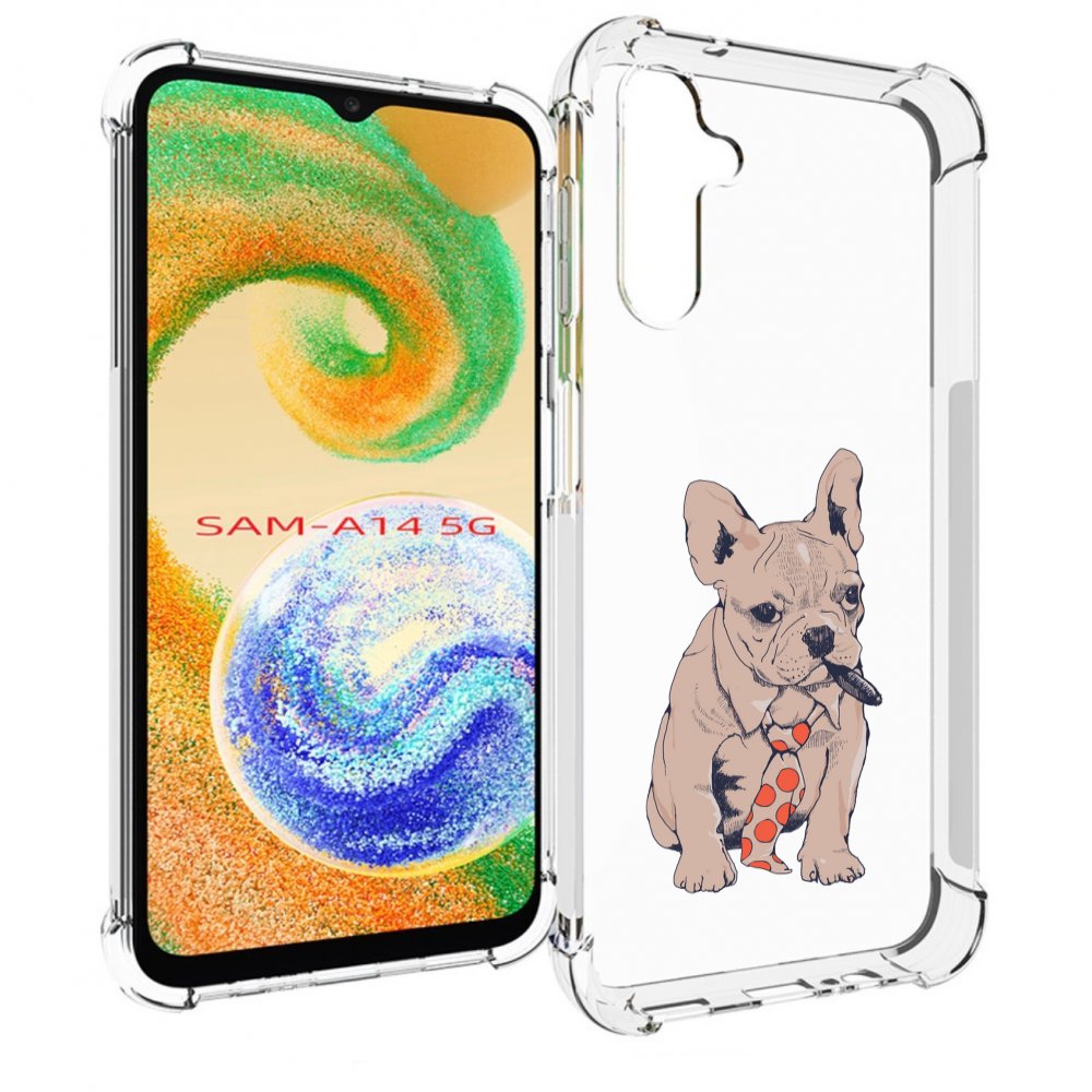 

Чехол MyPads бульдог с сигарой для Samsung Galaxy A14 5G, Прозрачный, Tocco