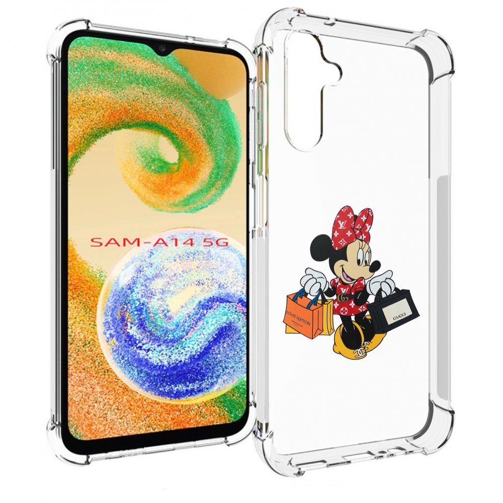 

Чехол MyPads модная-девочка-из-микки-мауса женский для Samsung Galaxy A14 5G, Прозрачный, Tocco