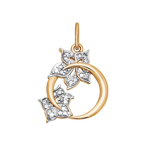 

Подвеска из золота Golden Eagle 34076, фианит, 034076
